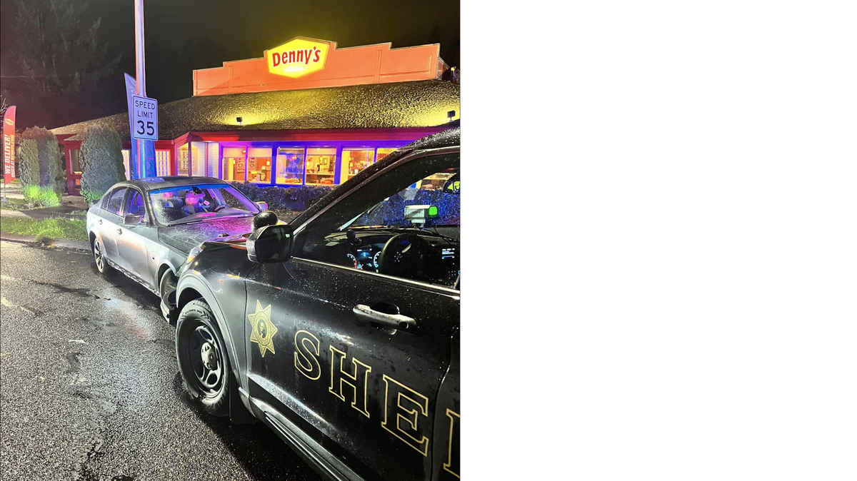 Thurston County Sheriff deputies arrested a woman accused of fleeing from law enforcement and crashing into a gate at Lacey Elementary School Wednesday night.