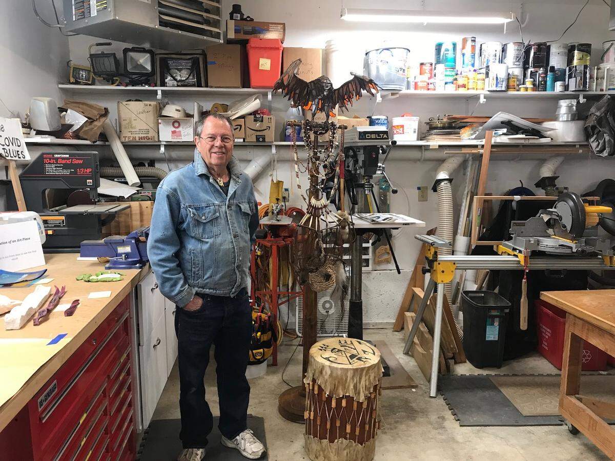 Olympia sculptor Douglas Cochrane gets his Olympia studio ready for the South Sound Studio Tour, happening April 30 and May 1.