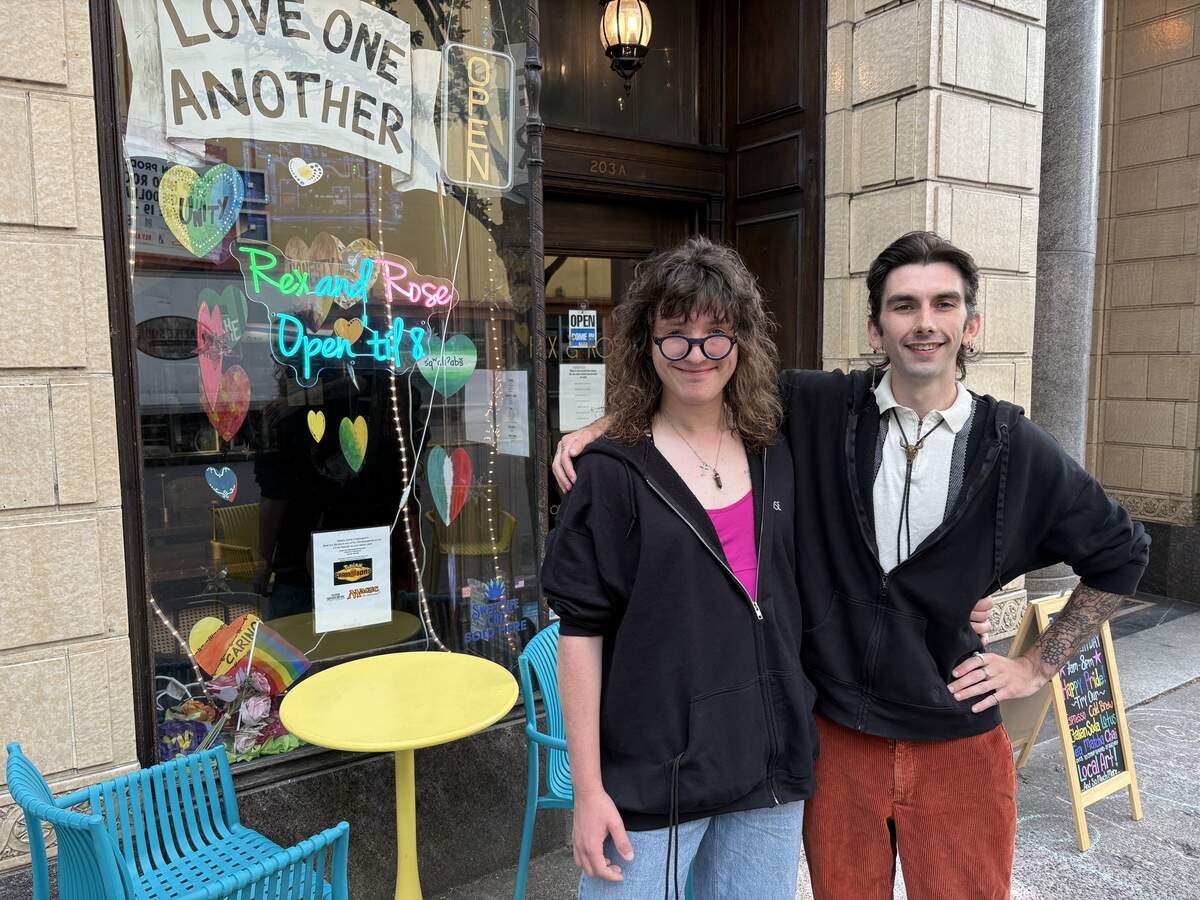Rex and Rose co-managers Ande Furler (left) and Chancellor Pruett say the business will now remain open after some restructuring of hours, operating days.