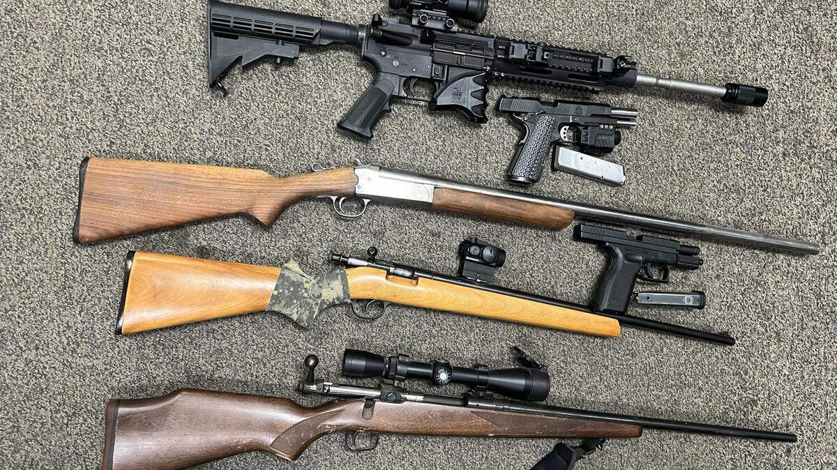 Deputies seized weapons, drugs and drug paraphernalia after a standoff with a suspect in Yelm Friday afternoon, according to Thurston County Sheriff Derek Sanders.