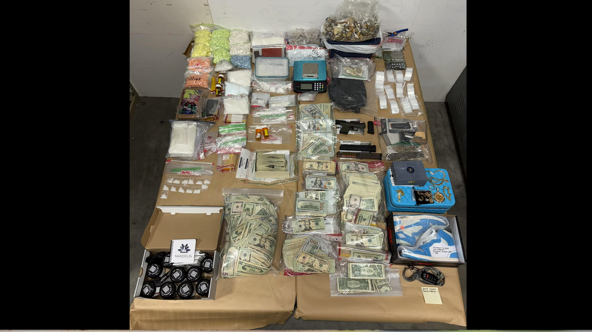 The Thurston County Narcotics Task Force arrested a Lacey area resident after a search warrant yielded 21 pounds of drugs, $116,000 cash, a handgun and other drug paraphernalia, Sheriff Derek Sanders shared on social media.