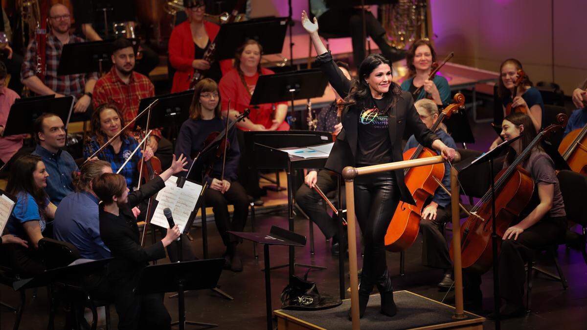 The Olympia Symphony Orchestra is shown here during a “Link Up” concert with more than 800 4th graders from Olympia schools.