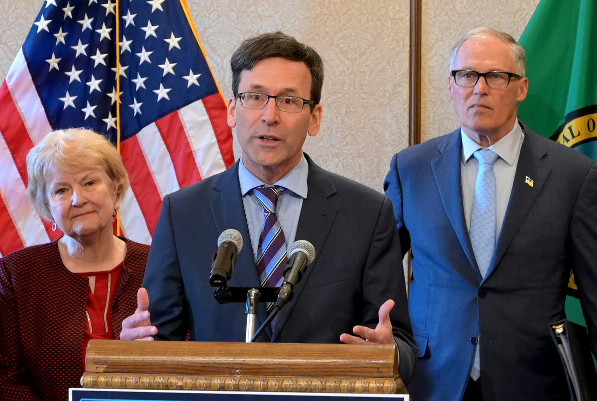 Washington Attorney General Bob Ferguson hopes to succeed Gov. Jay Inslee, who announced in May he would not seek a fourth term.