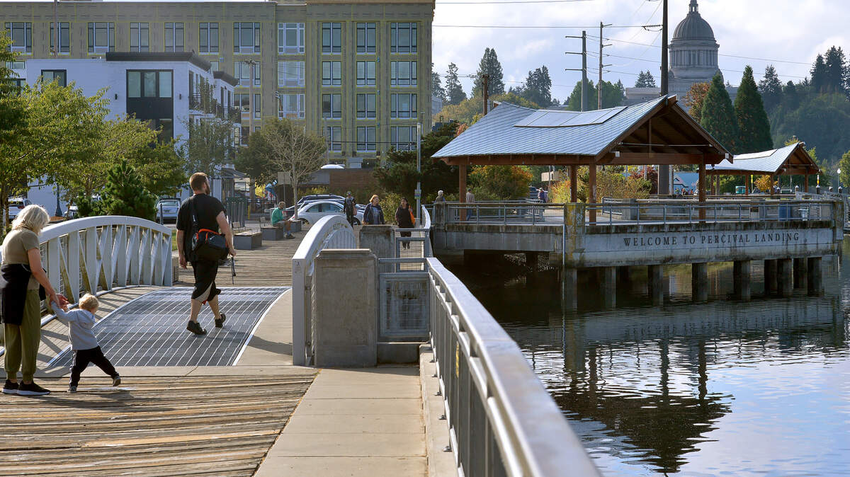 Late summer weather makes a stroll along Olympia’s Percival Landing a treat on Thursday, Sept. 29.