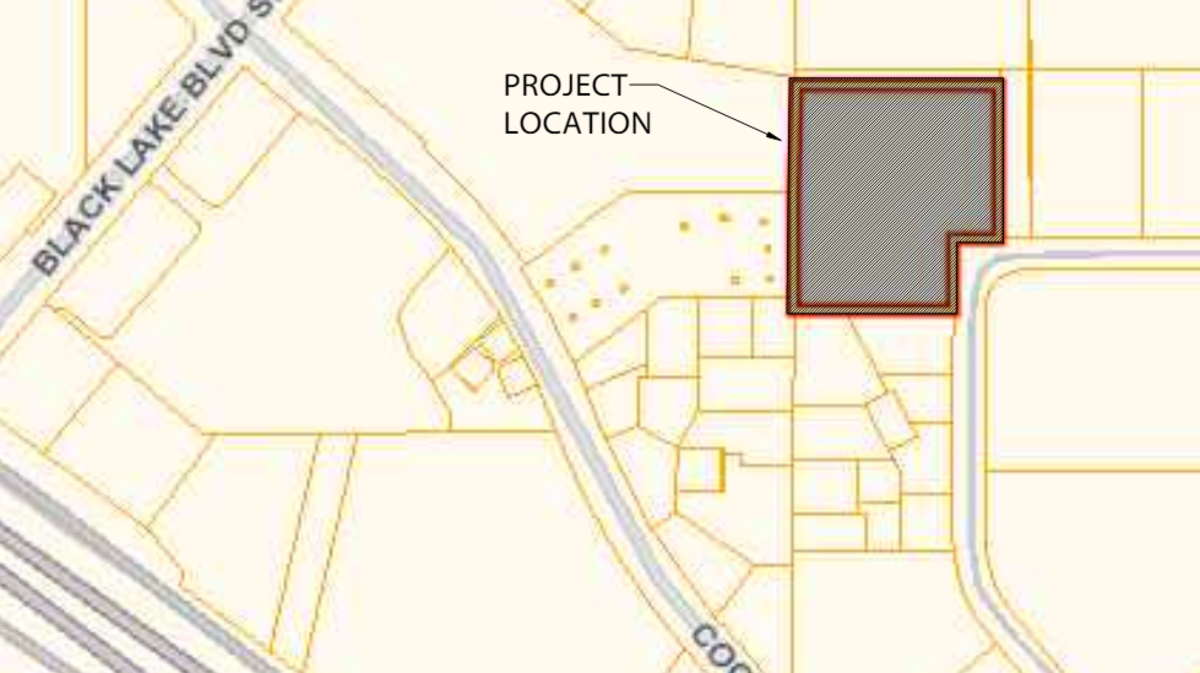 A new auto dealership has been proposed at this location, according to the city of Olympia. A secure parking lot associated with this proposal did not fare so well.