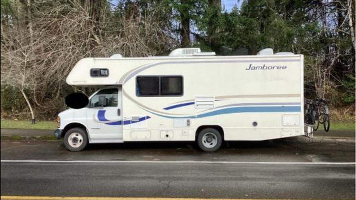 Olympia police are asking for the public’s help to locate an RV that was spotted leaving the scene of a Sunday morning homicide in a west Olympia neighborhood.