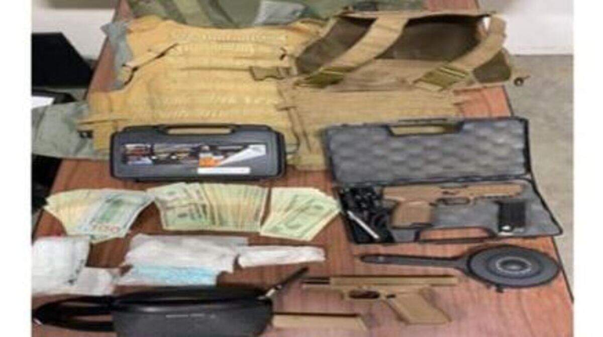 A photo of the items recovered by the Thurston County Narcotics Taskforce Monday afternoon.