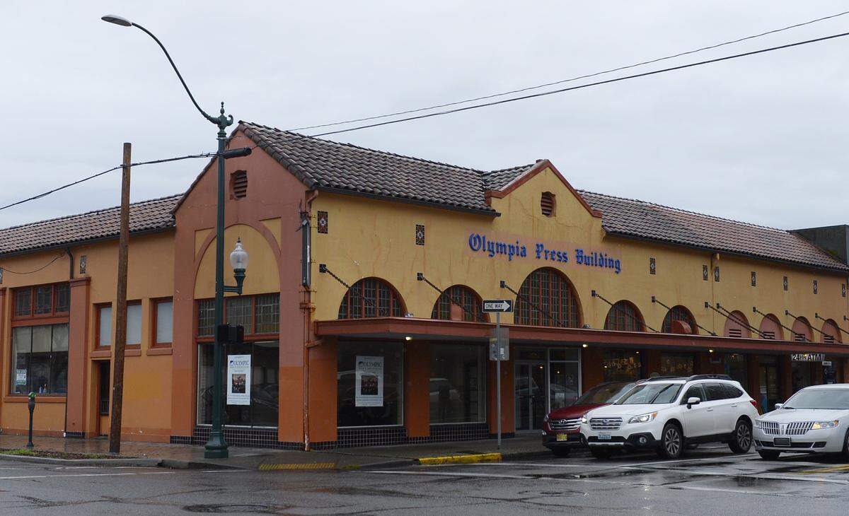 The mission-style Olympia Press Building was built in 1930 and was occupied by The Olympian for four decades.
