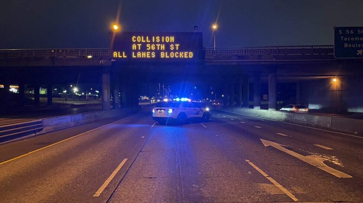 Washington State Patrol responded to a wrong-way crash on northbound I-5 at 56th Street in Tacoma Sunday morning.