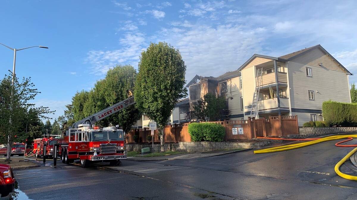 Stacey Way Fire Fire damages 3 apartments, stairwell in Lacey | The Olympian