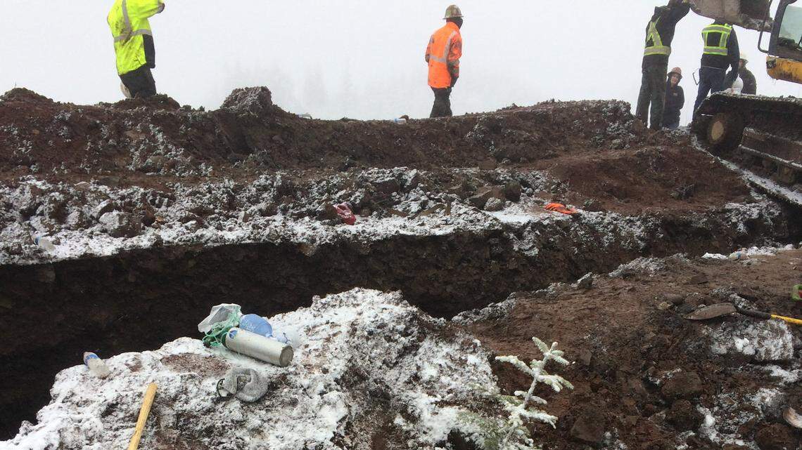 According to interviews with the Thurston County Sheriff’s Office, about 25 employees took turns trying to dig out Jonathan Stringer, who was burried during a pair of trench collapses at the Skookumchuck Wind Farm on Jan. 9, 2020.