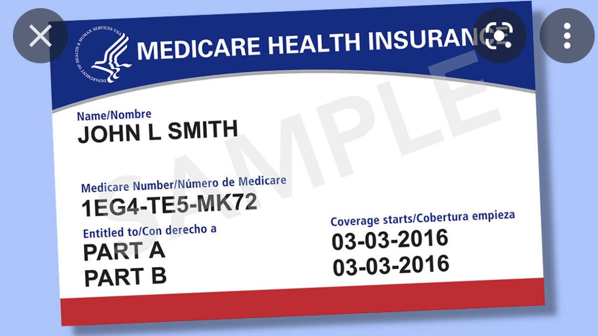 An image of the latest Medicare card, which is still made out of paper.