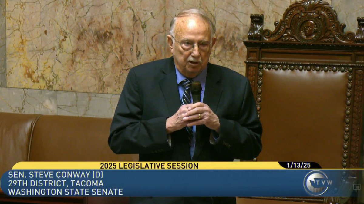 State Sen. Steve Conway, a Tacoma Democrat, will serve as president pro tempore in the 2025 legislative session.
