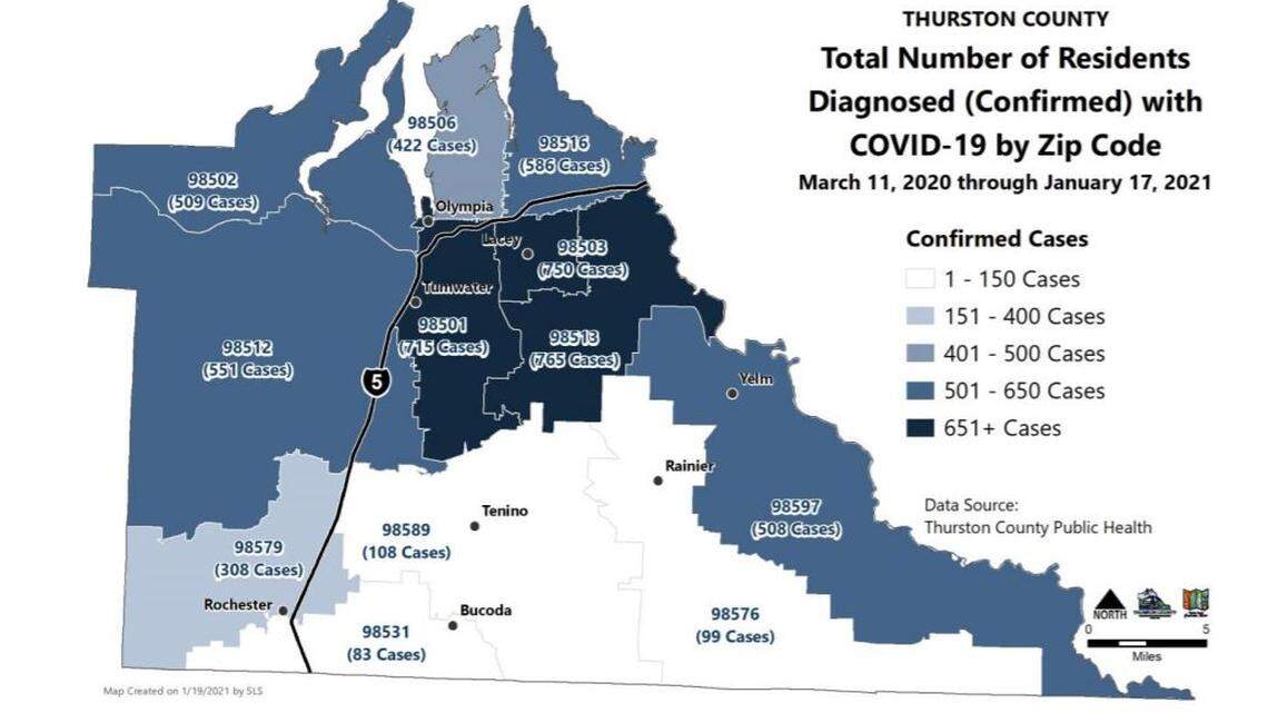 A Thurston County woman in her 30s has died of COVID-19, bringing death toll to 62