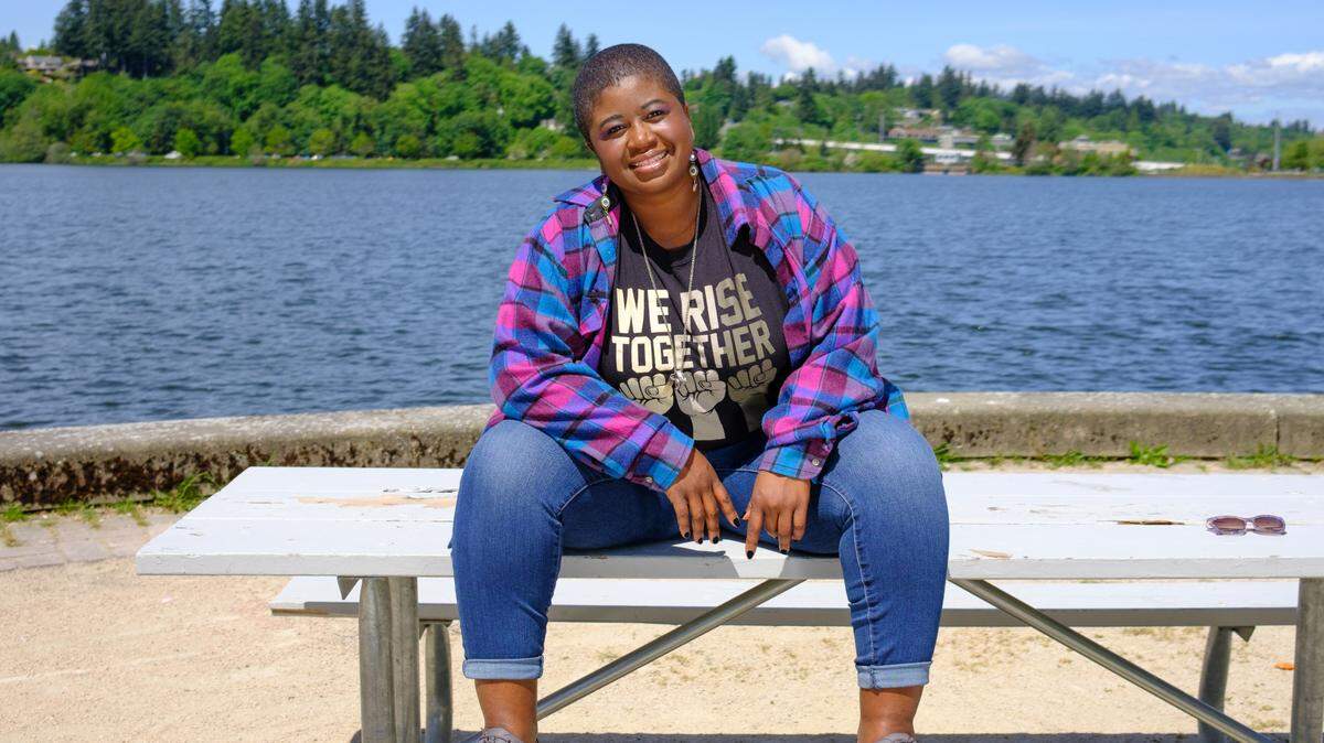 Olympia Poet Laureate Ashly McBunch is offering lots of opportunities for the community to engage with poems, including Poetry in the Park on Saturday and a Poetry Scavenger Hunt on Sunday.