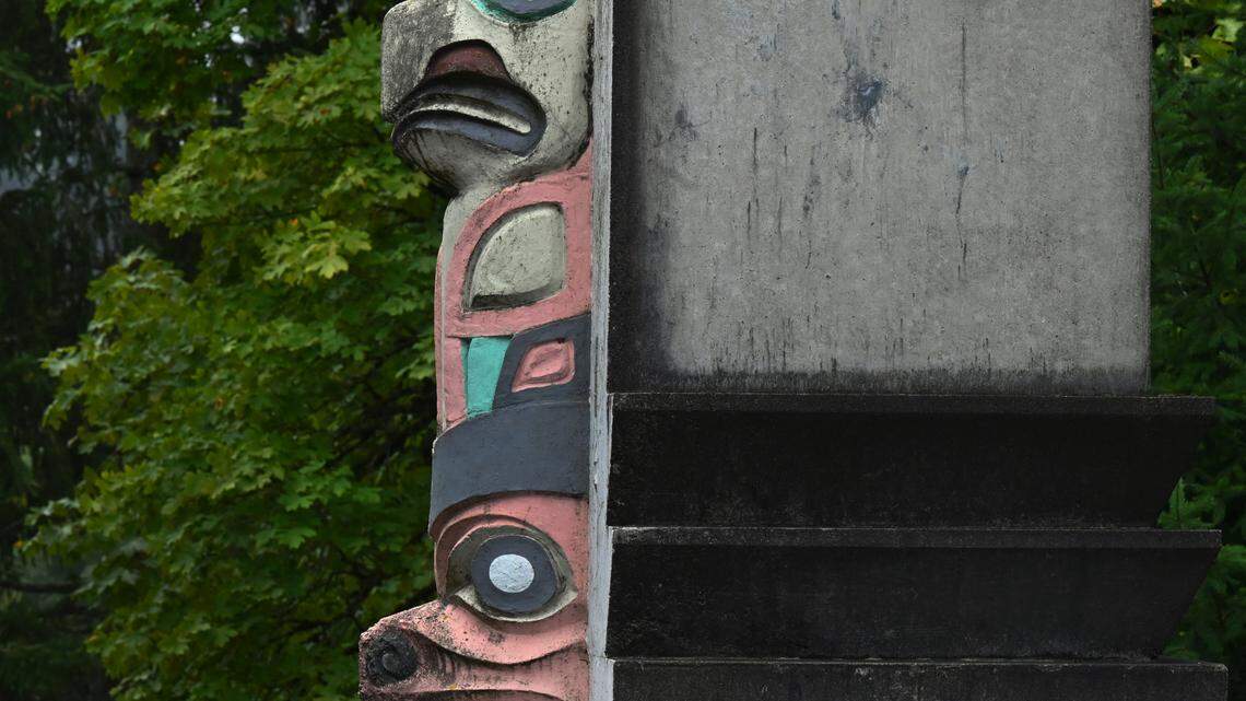 Concrete totems still standing in Tumwater once marked the gateway to Puget Sound. Here’s their story