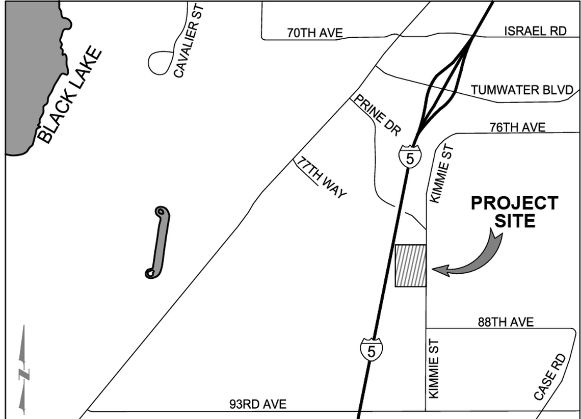The location of the proposed vehicle maintenance facility.