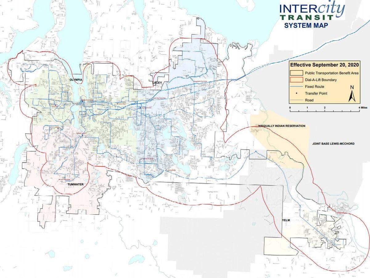 Citizen representatives have to live in the area outlined in black on this Intercity Transit Authority map.
