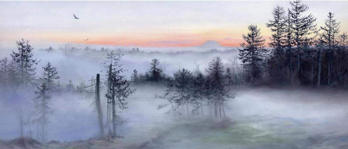 “Eastward Views 5” by Emily R. Lee. Oil Paint on Canvas, Rochester, Washington.