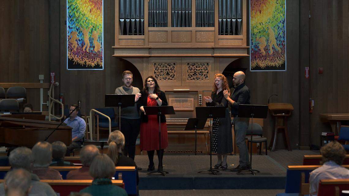 Opera in a coffee shop? That’s one way to hear Olympia’s new troupe of powerful singers