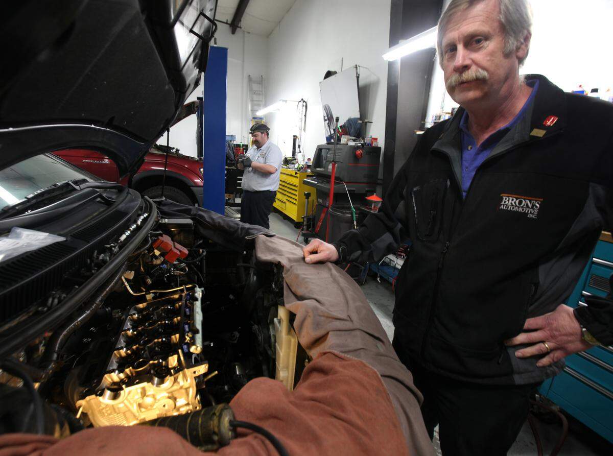 Bron Lindgren's west Olympia automotive service business has previously been recognized as a green business.