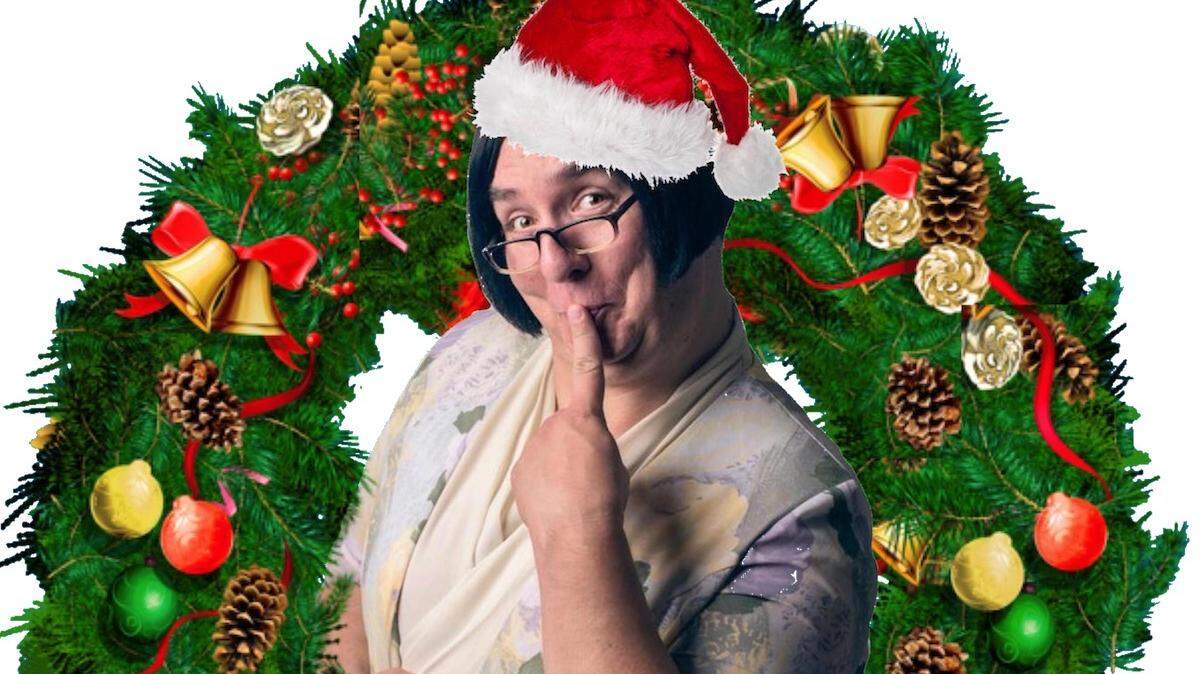 Canadian comedian Mike Delamont brings “God Is a Scottish Drag Queen: A Christmas Special” to Olympia on Friday night.