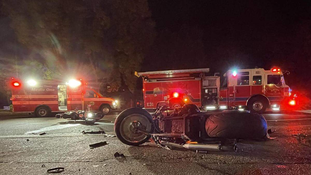 Lacey Fire District 3 responded to a three-vehicle wreck Friday night at Pacific Avenue Southeast at Carpenter Road Southeast.
