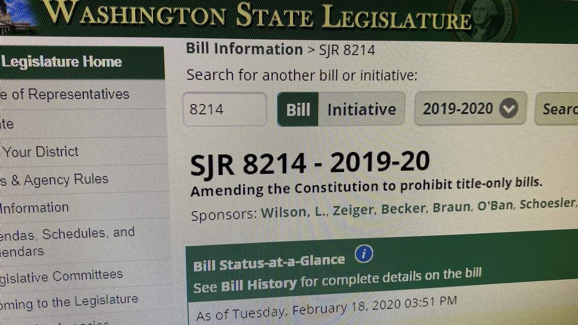 Legislature clings to its use of title-only bills