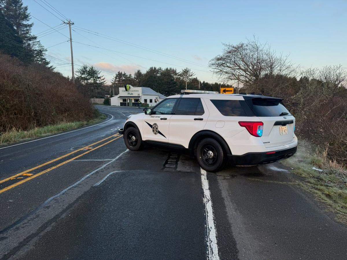 A 71-year-old Taholah man died after his vehicle left Route 109 near Copalis Beach, struck a tree and caught fire.