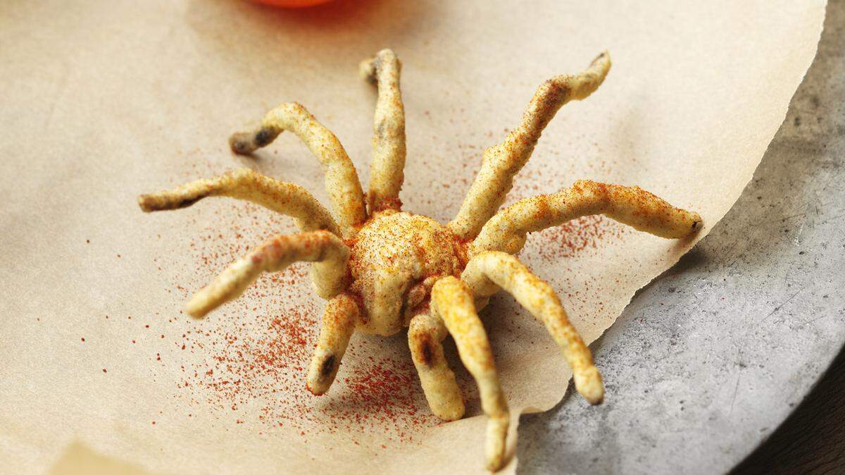 Among David George Gordon’s more frightening-looking dishes is Deep-Fried Tarantula, featured in his “Eat-a-Bug Cookbook.”