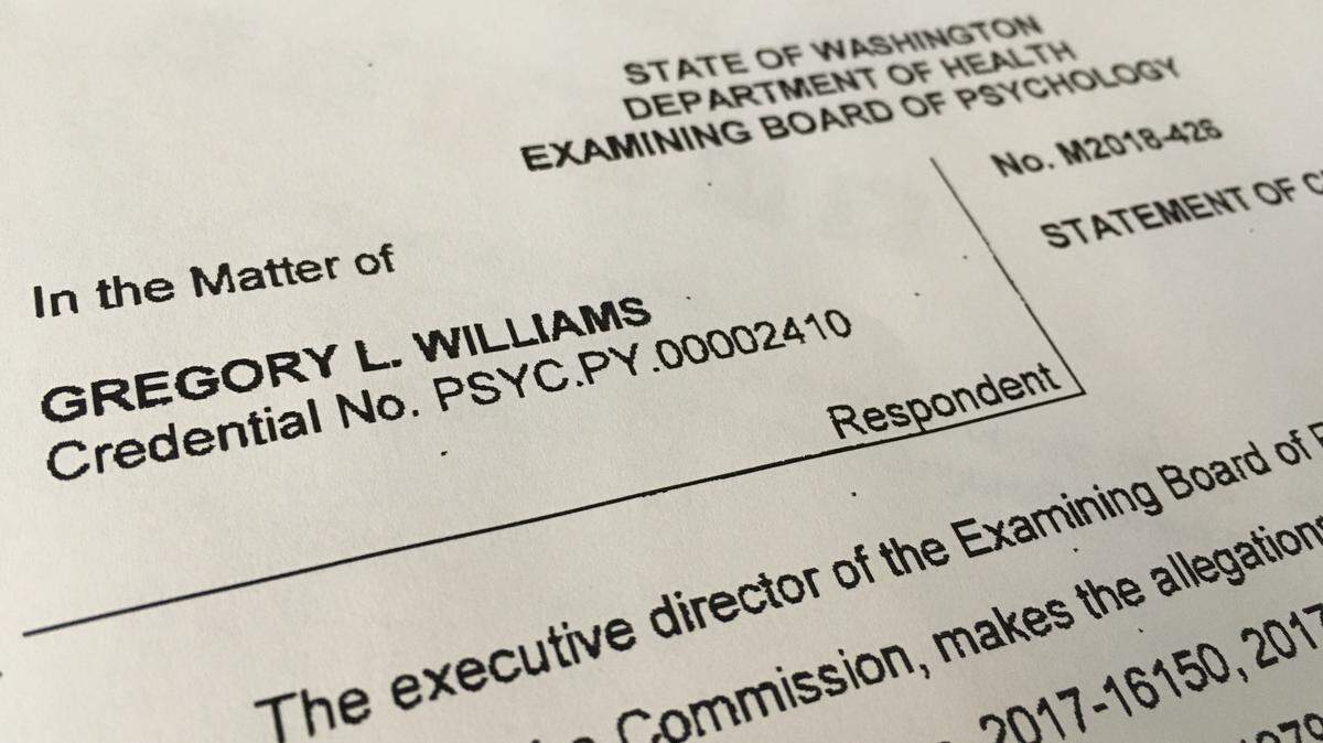 An Olympia psychologist has been suspended by the state Board of Psychology after he deposited or cashed more than $49,000 in checks that weren't his.