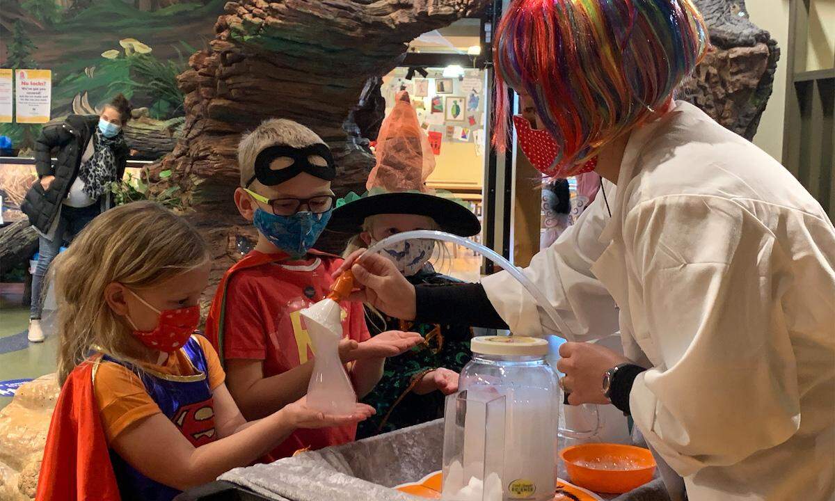 The Boo Bash at the Hands On Children’s Museum includes educational experiences along with traditional Halloween fun.