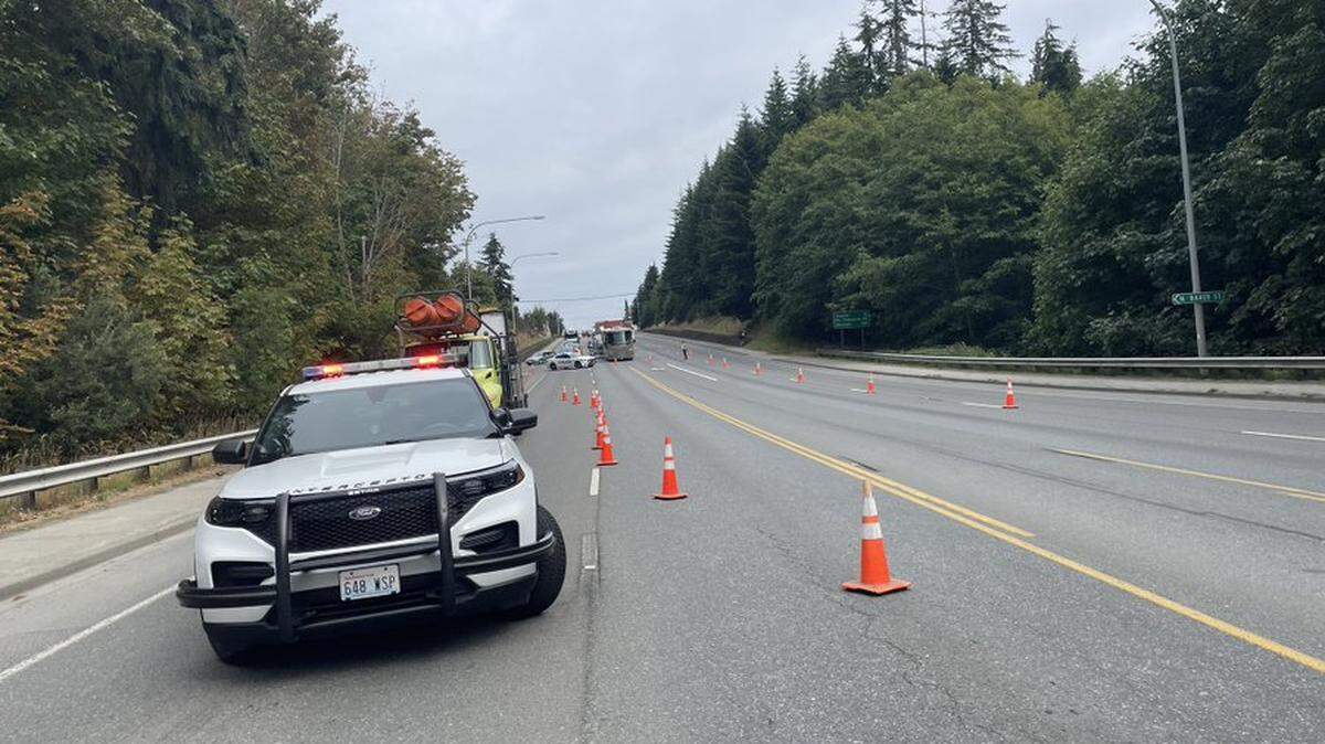 The wreck unfolded a little after 1:30 p.m. Monday on U.S. Highway 101 near Port Angeles in Clallam County, according to Washington State Patrol.