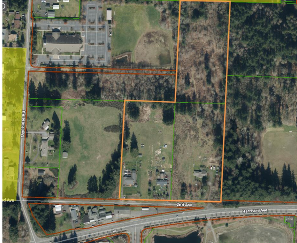The outline of the Harrison Avenue Plat.