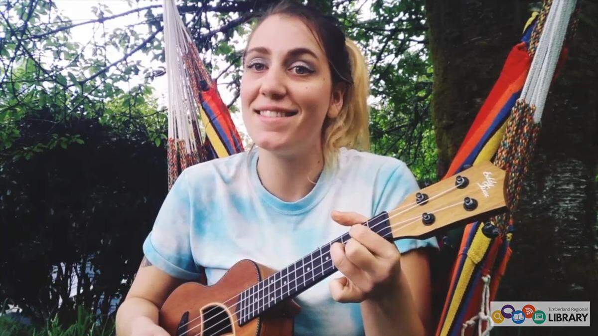 Torey Young, a library assistant at the South Bend Timberland Library and a graduate of The Evergreen State College, wrote and performed the library summer program theme song.