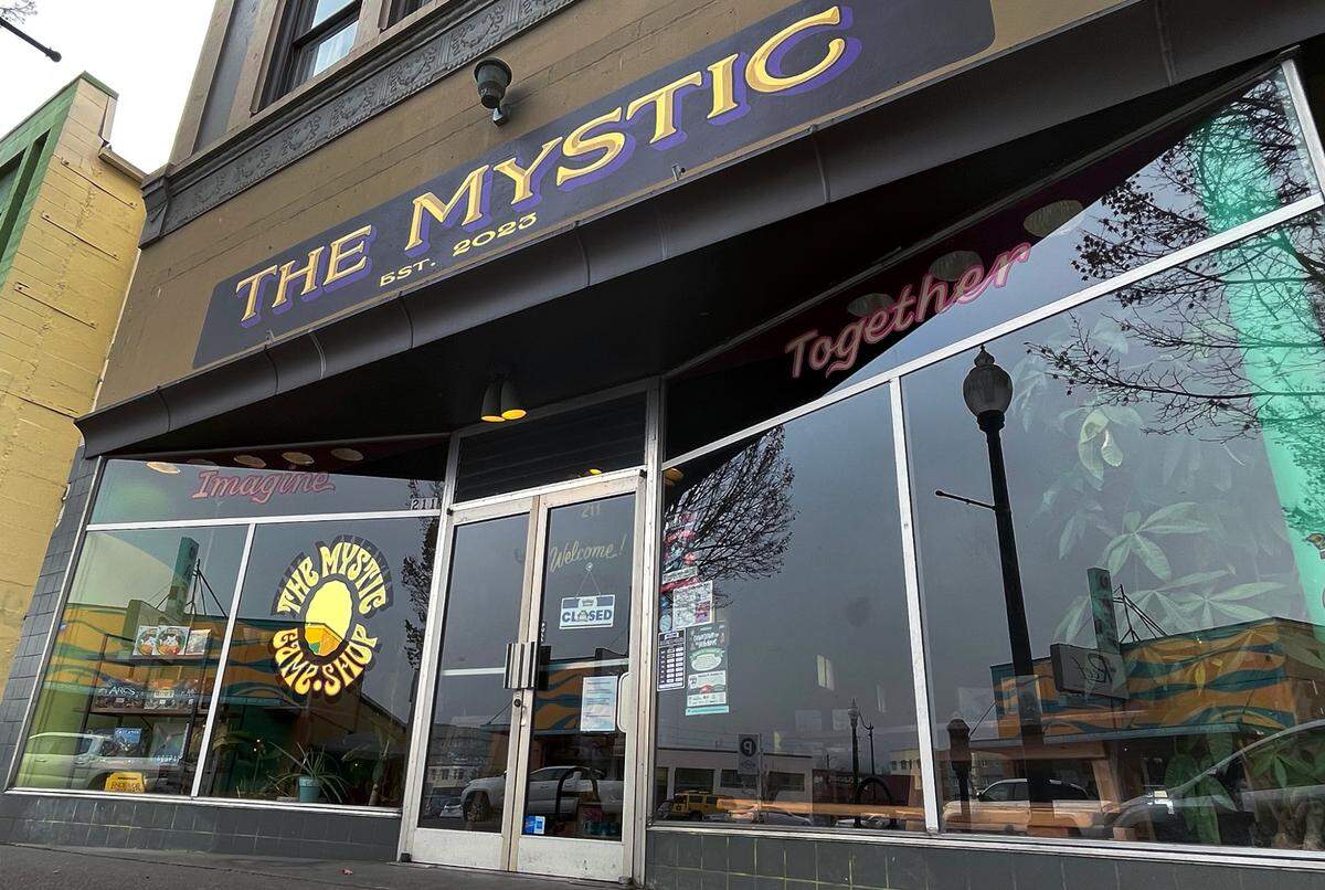 The Mystic Game Shop at 211 4th Ave E. In Olympia.