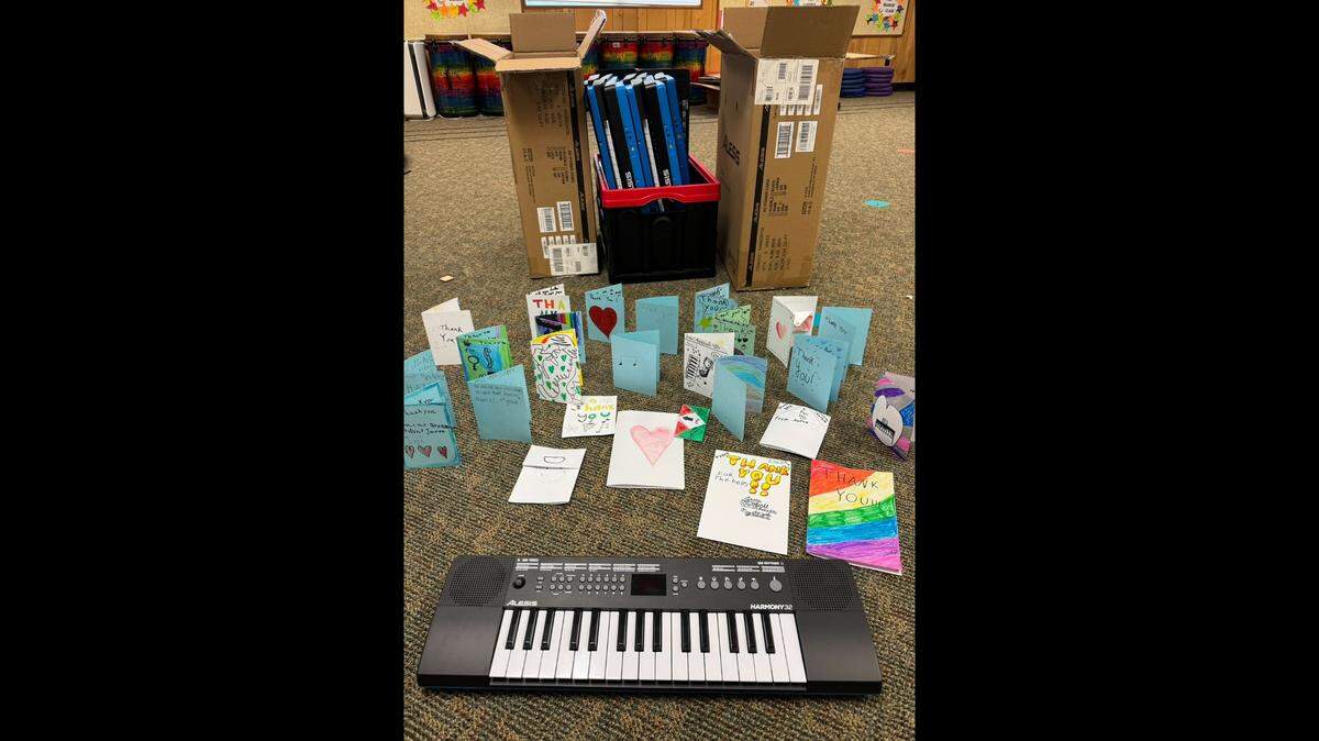 Heather Matthews, a music teacher at McKenny Elementary School in Olympia, has raised more than $15,000 for her students and classroom over the past two and a half years.