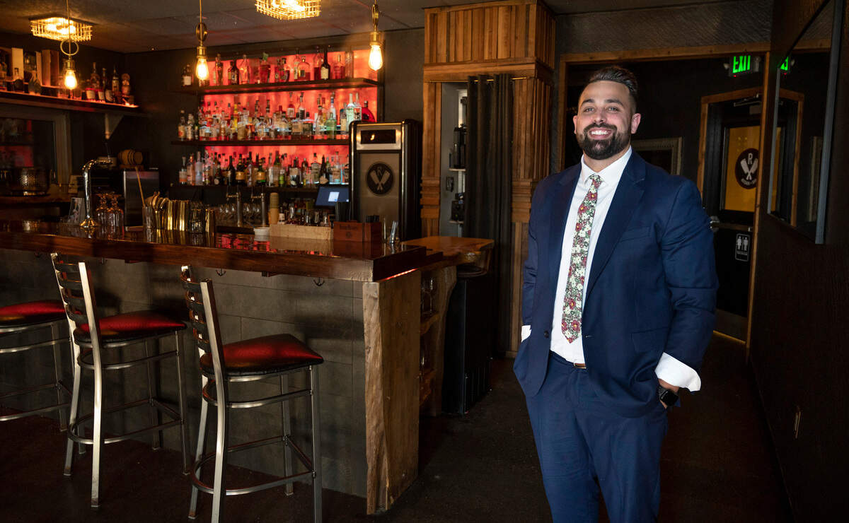 New owner Shane Holland at Ricardo’s restaurant and bar in Lacey, Washington, on Thursday, Nov. 17, 2022.