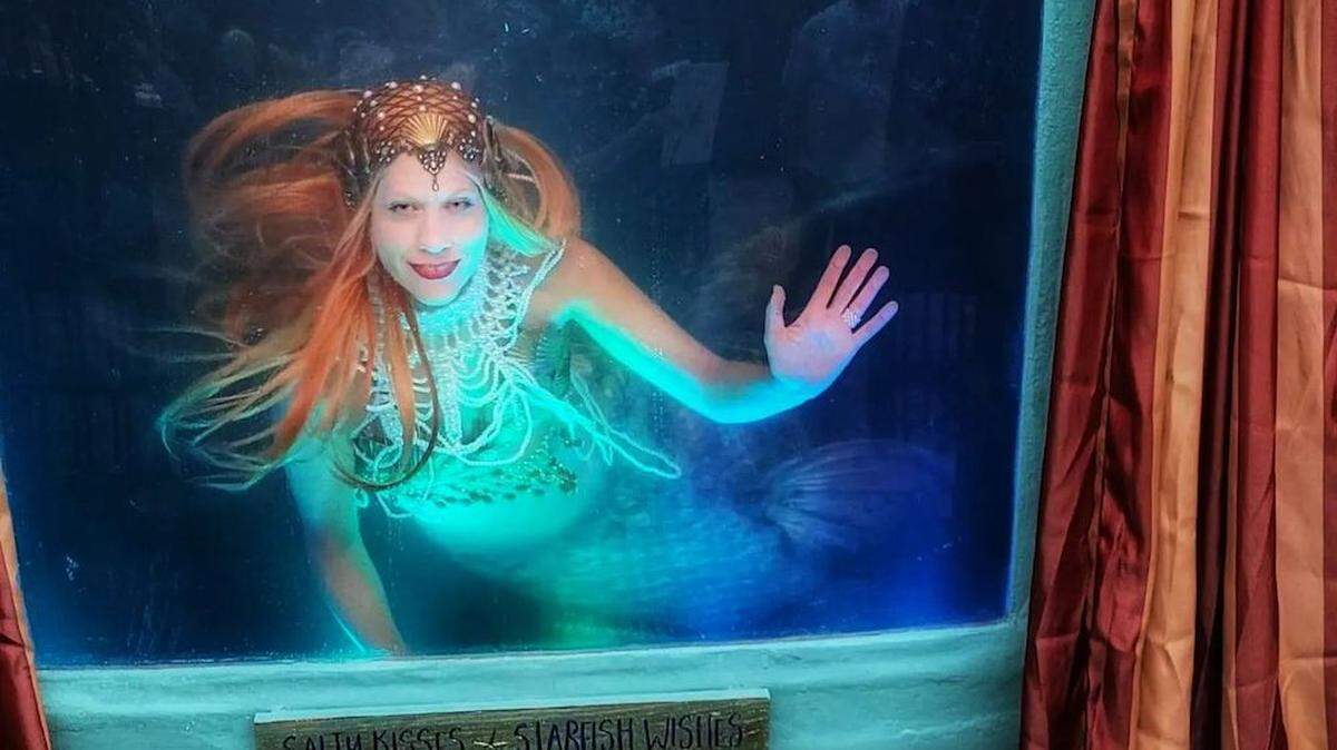 Una the Mermaid will perform daily during the Mermaid Festival at the International Mermaid Museum adjacent to the Westport Winery. The Mermaid Festival, happening April 1-9, will feature not only mermaids but also unicorns.