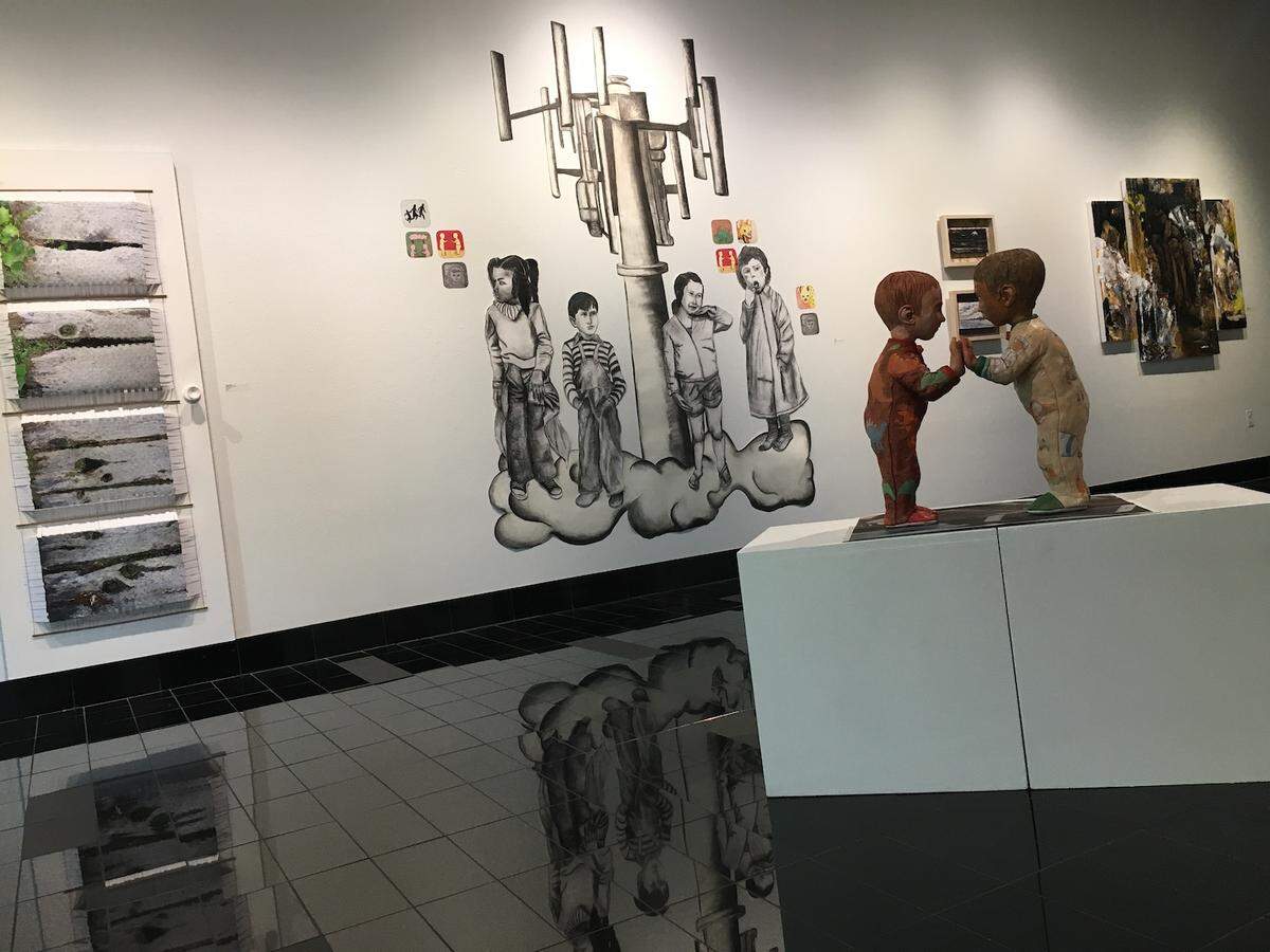The Gallery at South Puget Sound Community College wraps up its Art Faculty and Staff Exhibition on Friday with a reception at 4:30 p.m.