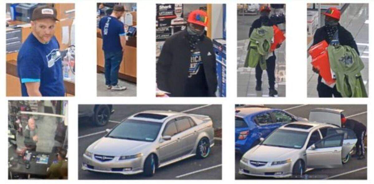 Lacey police are asking the public to help identify some men suspected of using stolen credit cards at multiple locations throughout the Olympia area.