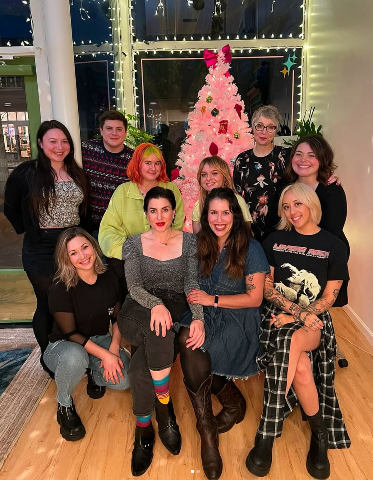 The staff at Stardust Salon in downtown Olympia.