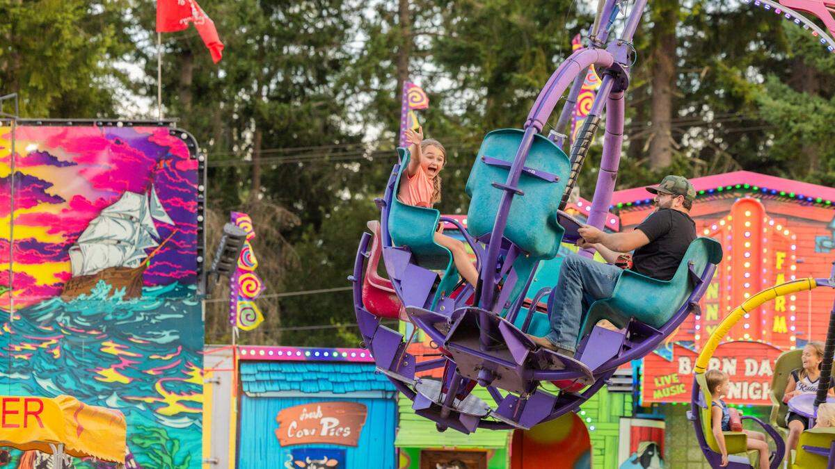 Carnival rides are among the many attractions at the Thurston County Fair.