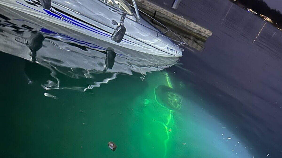 Lakewood police and rescue teams retrieved a truck from American Lake after it rolled into the water at a boat launch on Saturday.
