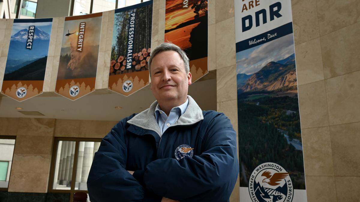 Public Lands Commissioner Dave Upthegrove in his Olympia.