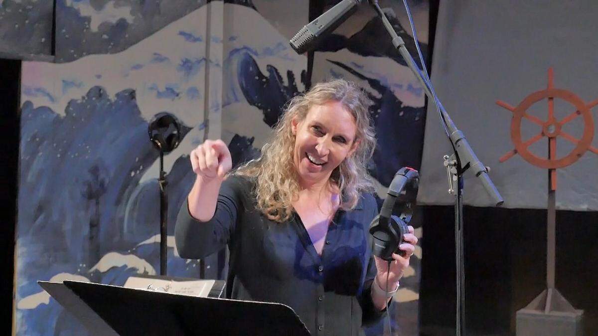 Jill Barnes, who runs the Washington Center for the Performing Arts as her day job, plays a comedic role in Bryan Willis’ radio play “The Hotel Olympian 100th Anniversary Gala Extravaganza,” airing at 3 p.m. Sunday, March 28, on 95.3 KGY FM and online.