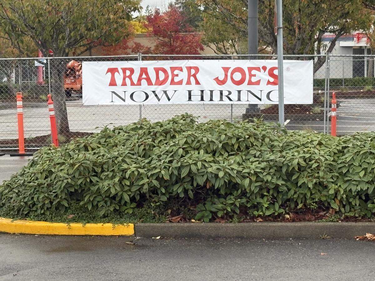 The forthcoming Trader Joe’s in Lacey at 691 Sleater Kinney Road SE is now hiring.