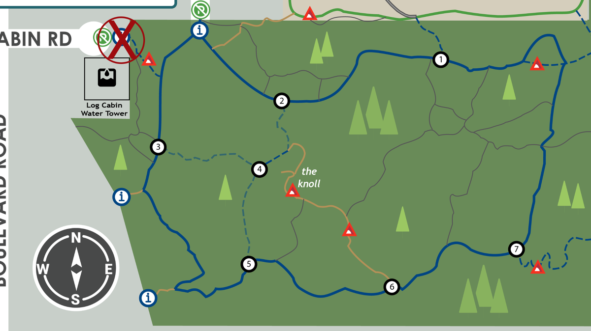Access to LBA Woods and Park in Olympia is currently limited due to maintenance work being done on the water tower off Log Cabin Road.
