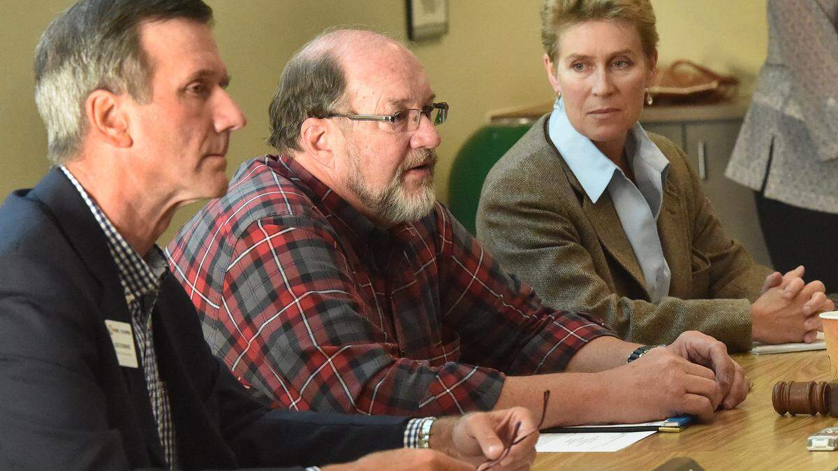 Port of Olympia commissioners (from left) Joe Downing, Bill McGregor and E.J. Zita.