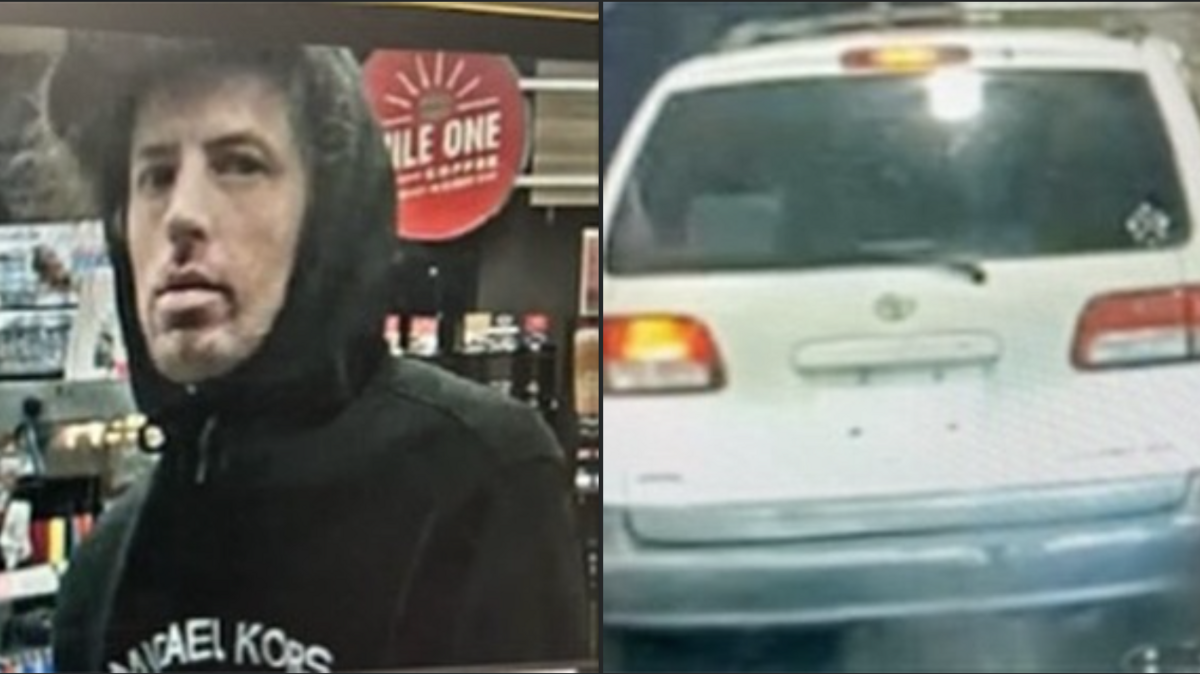 Lacey police shared a photo of an unidentified man accused of fleeing from a traffic stop in an unlicensed Toyota Sienna van on Sunday, Feb. 2, 2025.